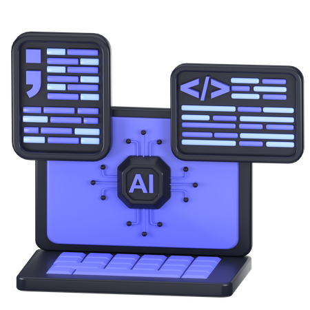 Programación de IA  3D Icon