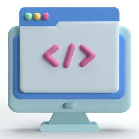 Programación web  3D Icon