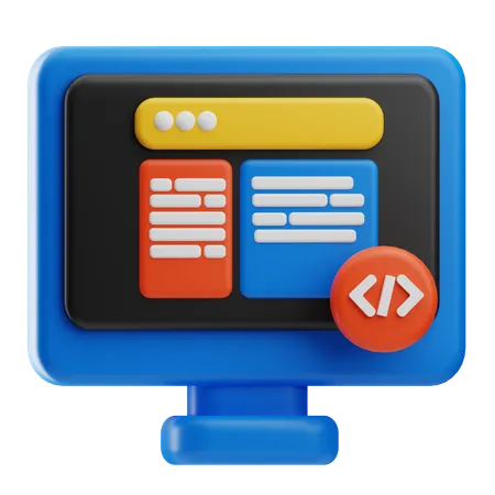 Programación web  3D Icon