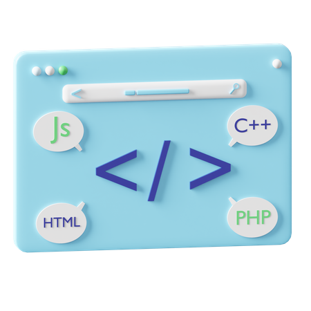 Programación web  3D Icon