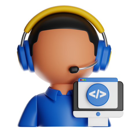 Programador  3D Icon