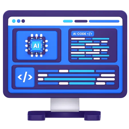 Programmation IA  3D Icon