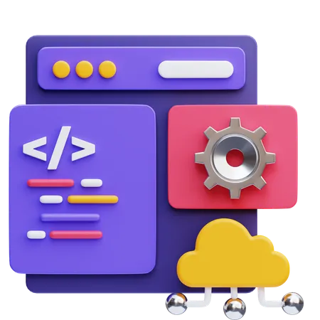 Programmation back-end  3D Icon