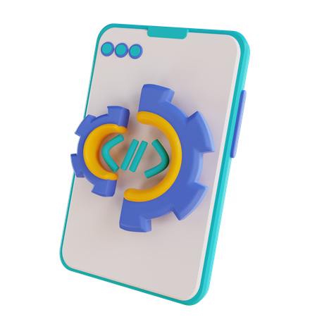 Programmation mobile  3D Icon