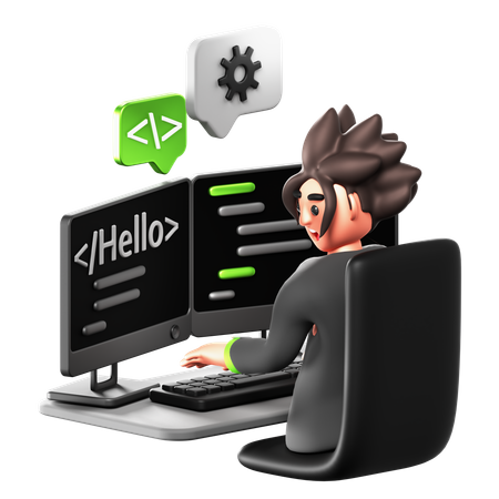 Programmer  3D Icon