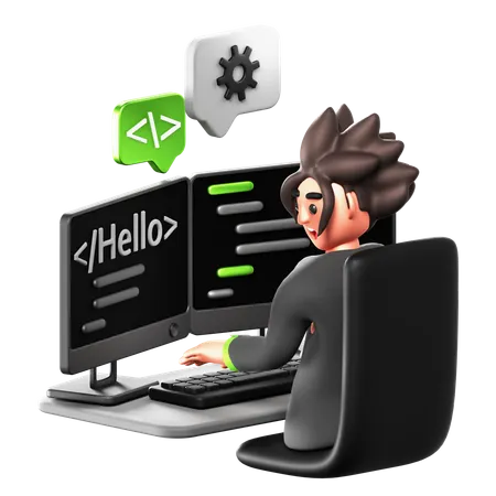 Programmer  3D Icon