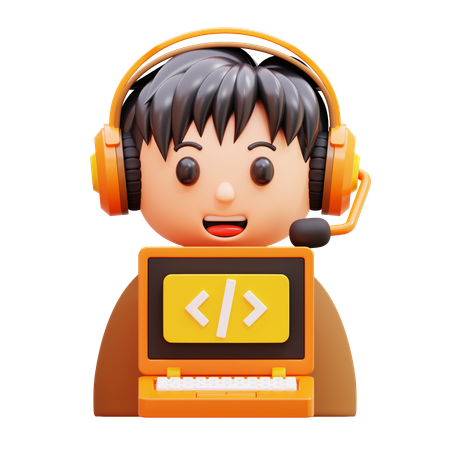 Programmer  3D Icon