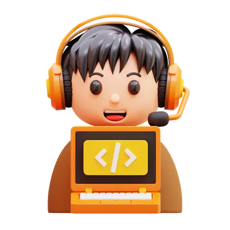 Programmer  3D Icon