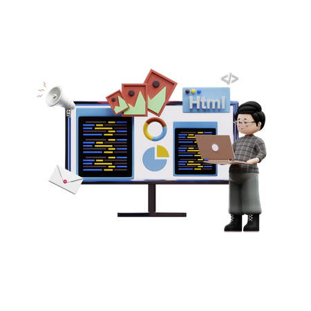 Programmer  3D Icon