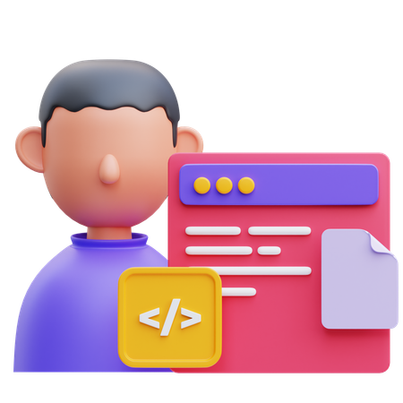 Programmierer  3D Icon