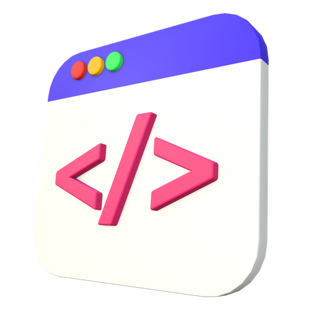 Programmiersyntax  3D Icon