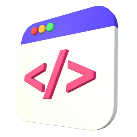 Programmiersyntax  3D Icon