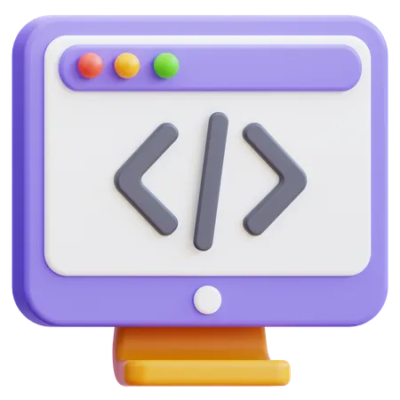 プログラミング  3D Icon