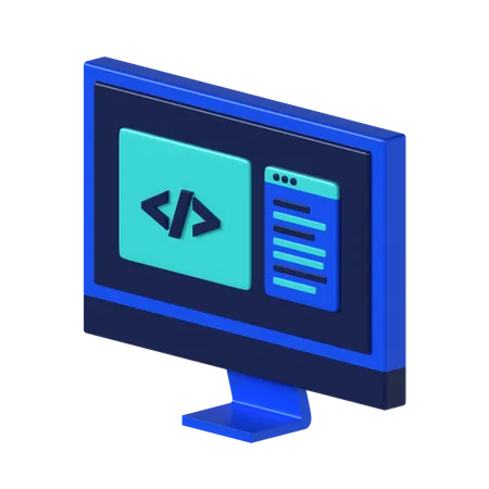 3 D Programming Icon 3D Icon