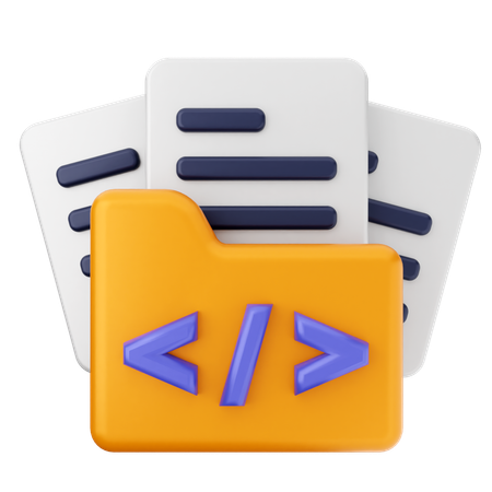 プログラミングフォルダ  3D Icon
