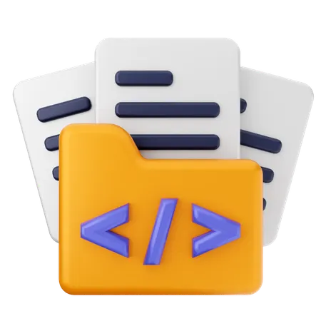 プログラミングフォルダ  3D Icon