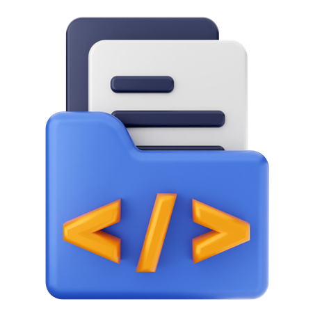 プログラミングフォルダ  3D Icon