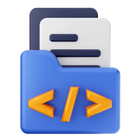 プログラミングフォルダ  3D Icon