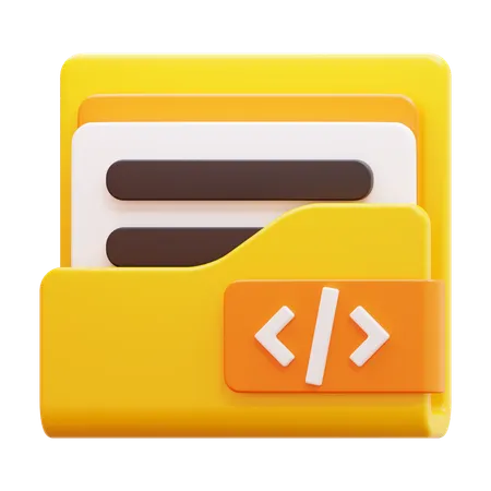 Programming Folder  3D Icon