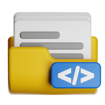 Programming Folder  3D Icon