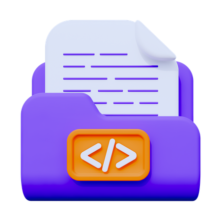 Programming Folder  3D Icon