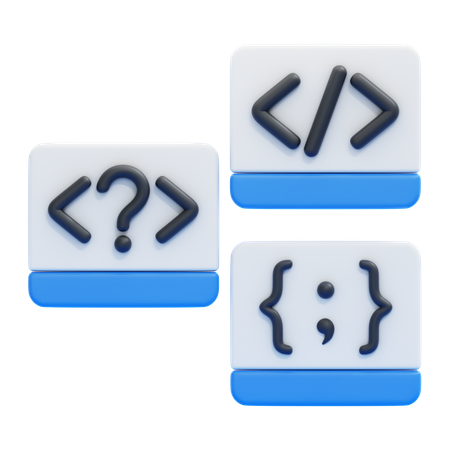 プログラミング言語  3D Icon