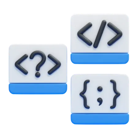 プログラミング言語  3D Icon