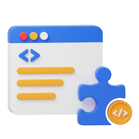 Programming Plugin  3D Icon