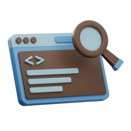 Programming Search  3D Icon