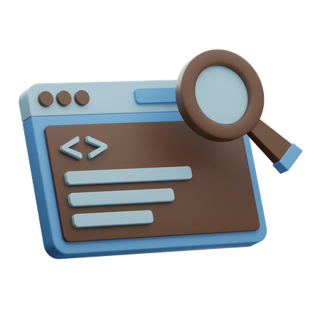 Programming Search  3D Icon