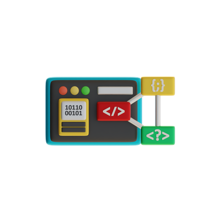 Programming Syntax Structure  3D Icon