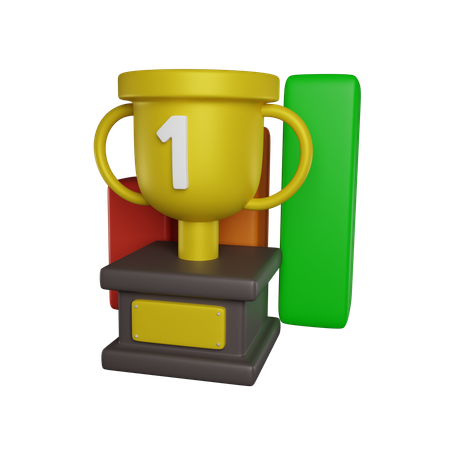 Progreso ganador  3D Icon