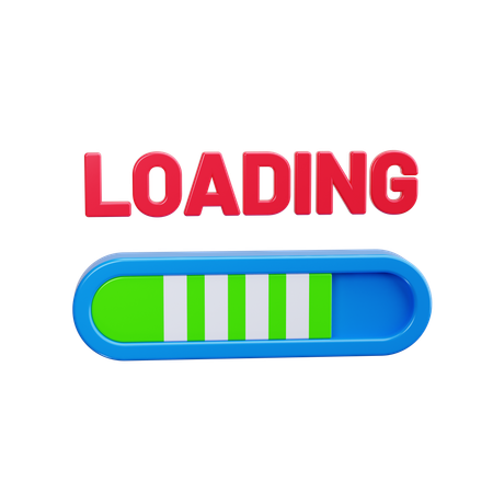 Progress Bar  3D Icon