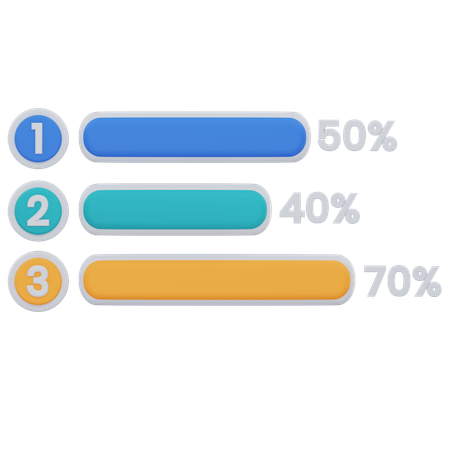 Progress bar  3D Icon