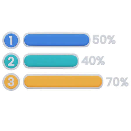 Progress bar  3D Icon