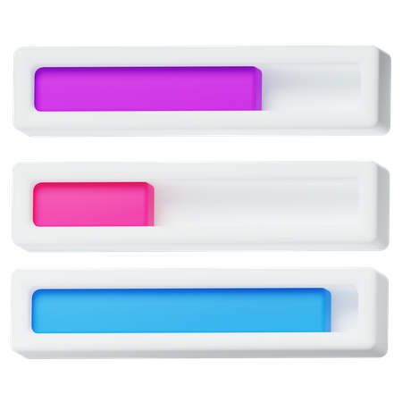 Progress Bar  3D Icon