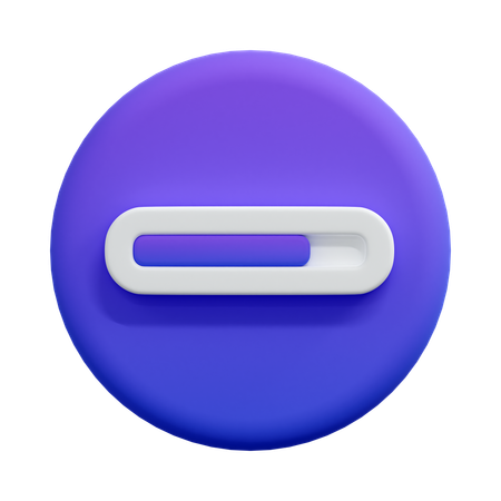 Progress Bar Loading  3D Icon