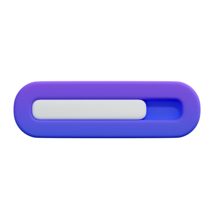 Progress Bar Loading  3D Icon