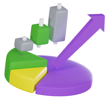 Progress Chart  3D Icon