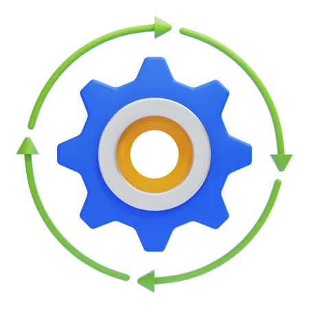 Progress Wheel  3D Icon