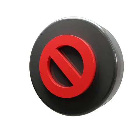 Prohibición  3D Icon