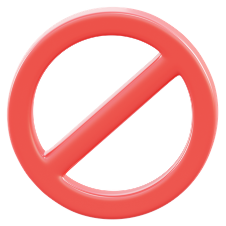 Prohibido  3D Icon