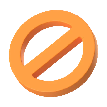 Prohibido  3D Icon