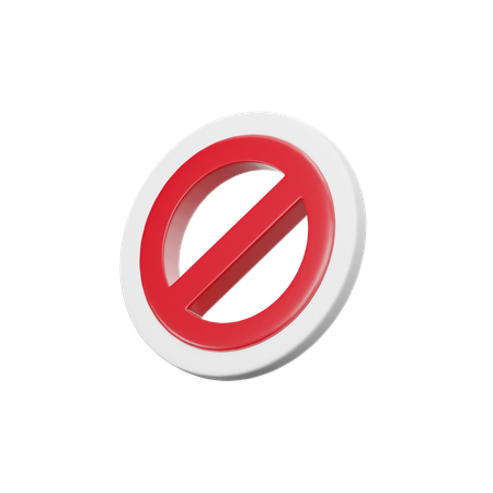 Prohibido  3D Icon