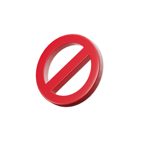 Prohibido  3D Icon