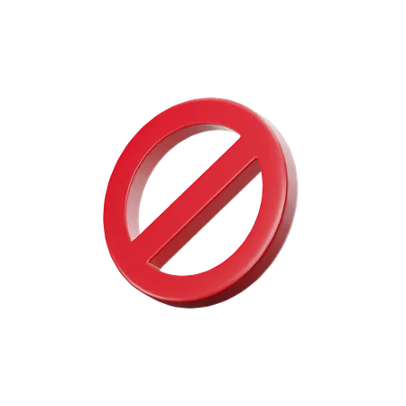 Prohibido  3D Icon