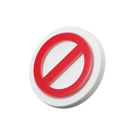 Prohibido  3D Icon