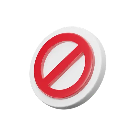 Prohibido  3D Icon