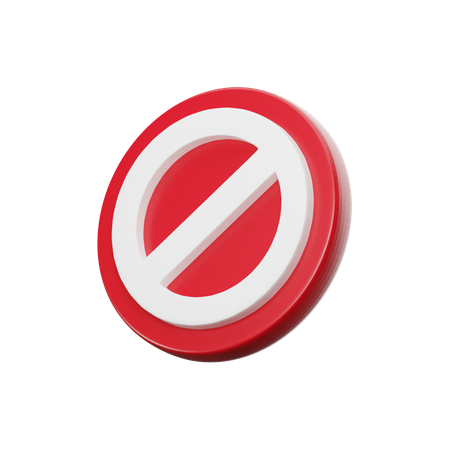 Prohibido  3D Icon