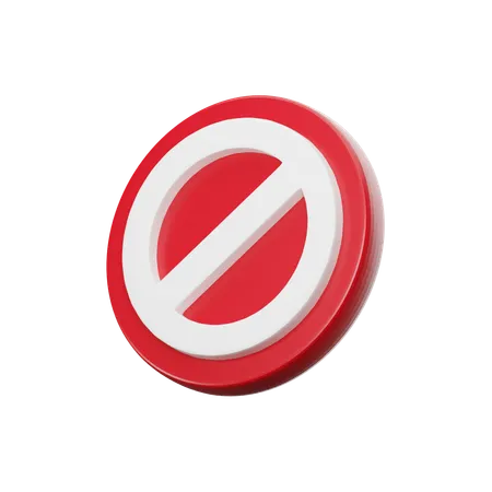 Prohibido  3D Icon